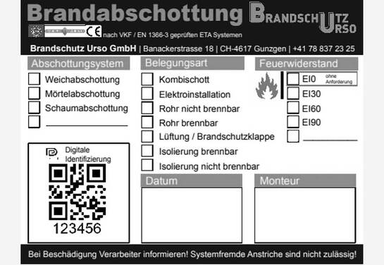 Brandschutz Unterhalt